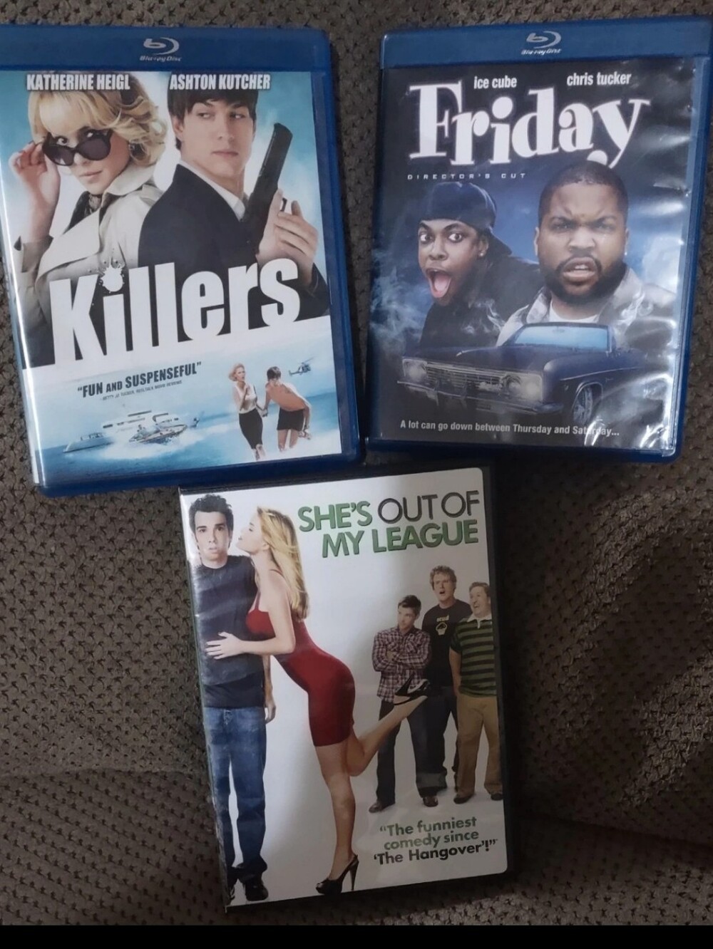Comedy Movie Bundle x3, Blu-ray & DVD (Ashton Kutcher, Ice Cube, Chris Tucker)